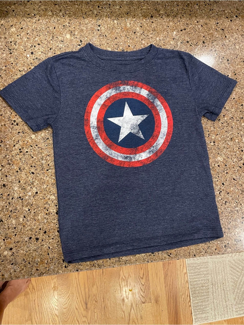 Marvel Navy Blue Captain America Shield Tee